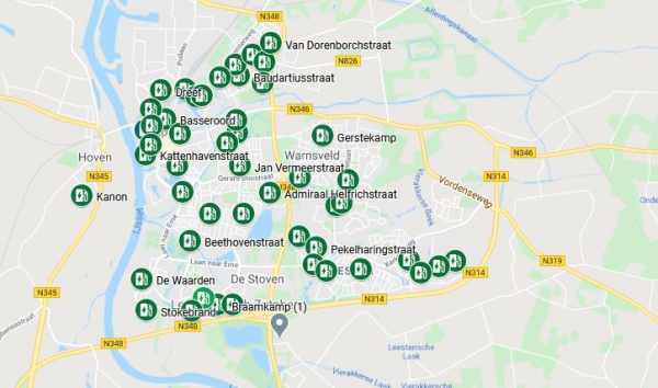 Oplaadpunten elektrische voertuigen | Gemeente Zutphen